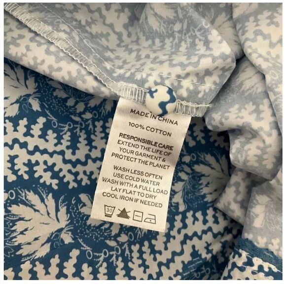 Hill House The Tiny Lottie Blue Floral Linear Girls Cotton dress size 11/12 New - Picture 3 of 4